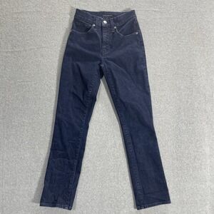 Lucky Brand Jeans Womens Blue Denim High Rise Slim Ankle‎ Crop Bridgette Size 00